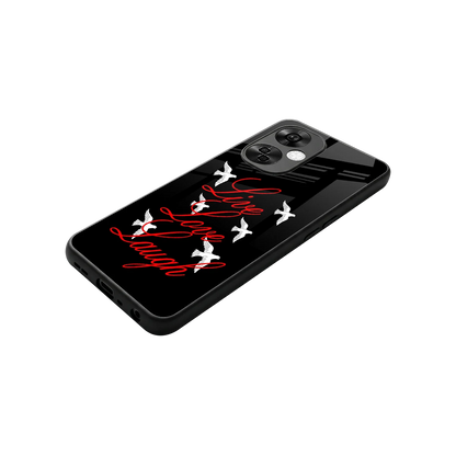 Live Love Laugh stylish phone case for oneplus nord ce 3 lite | glossy glass and slim fit