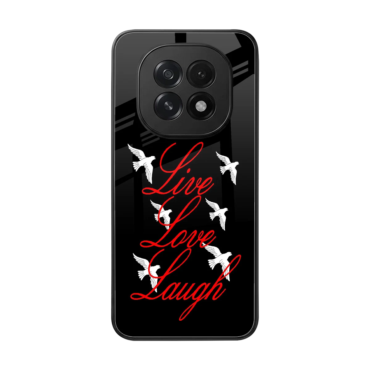 Live Love Laugh back phone cover | glass case for oppo f29 5g