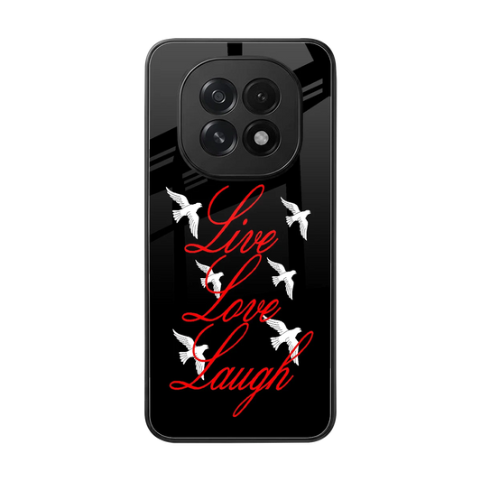 Live Love Laugh back phone cover | glass case for oppo f29 5g