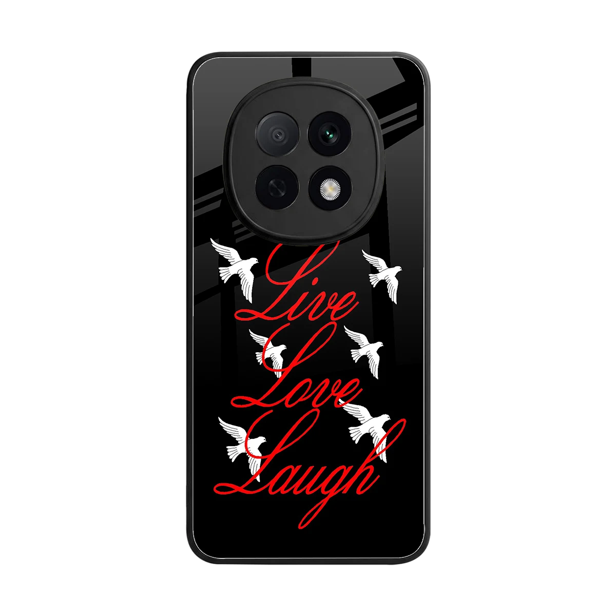 Live Love Laugh back phone cover | glass case for oppo f29 pro 5g