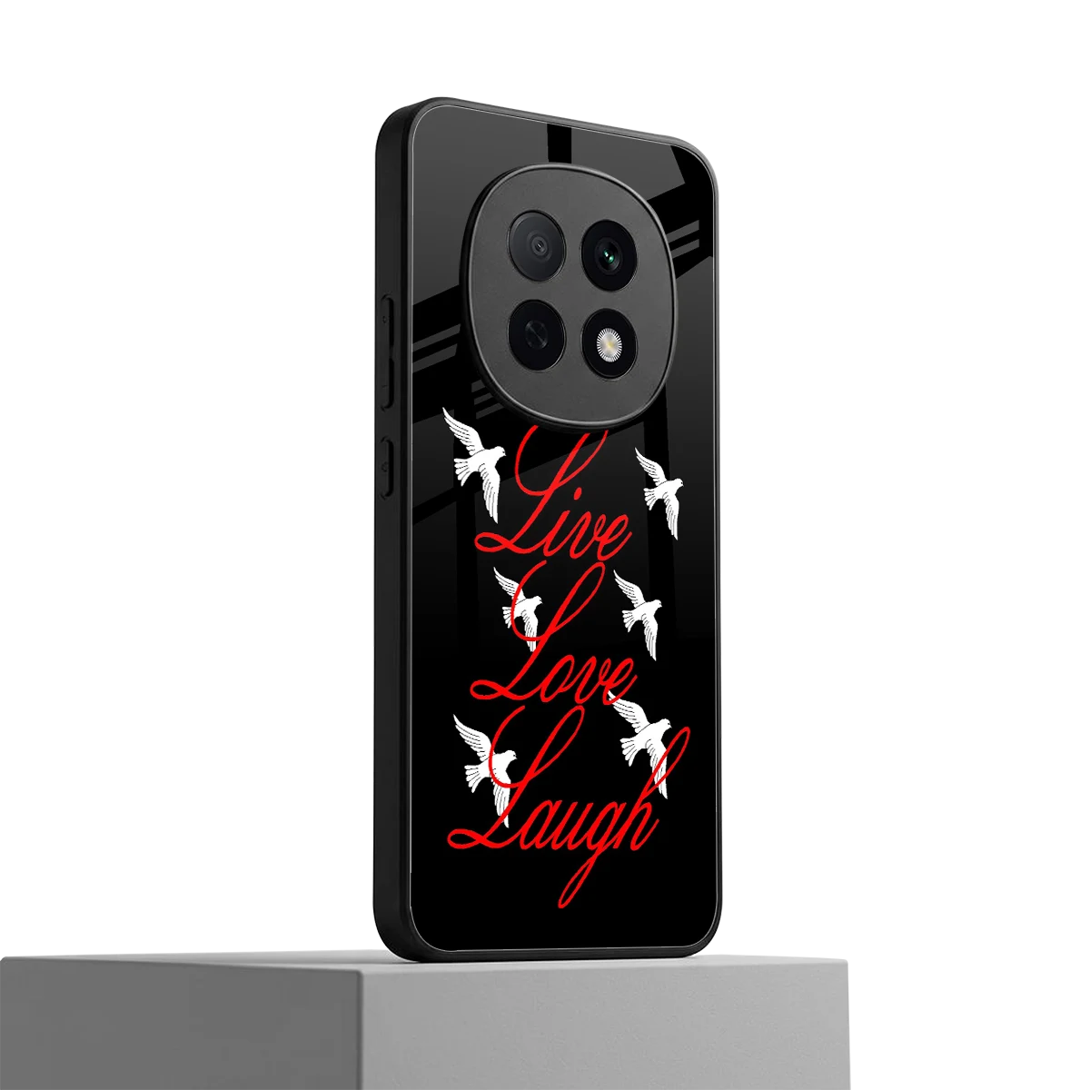 Live Love Laugh oppo f29 pro 5g mobile cover | shockproof glass phone case