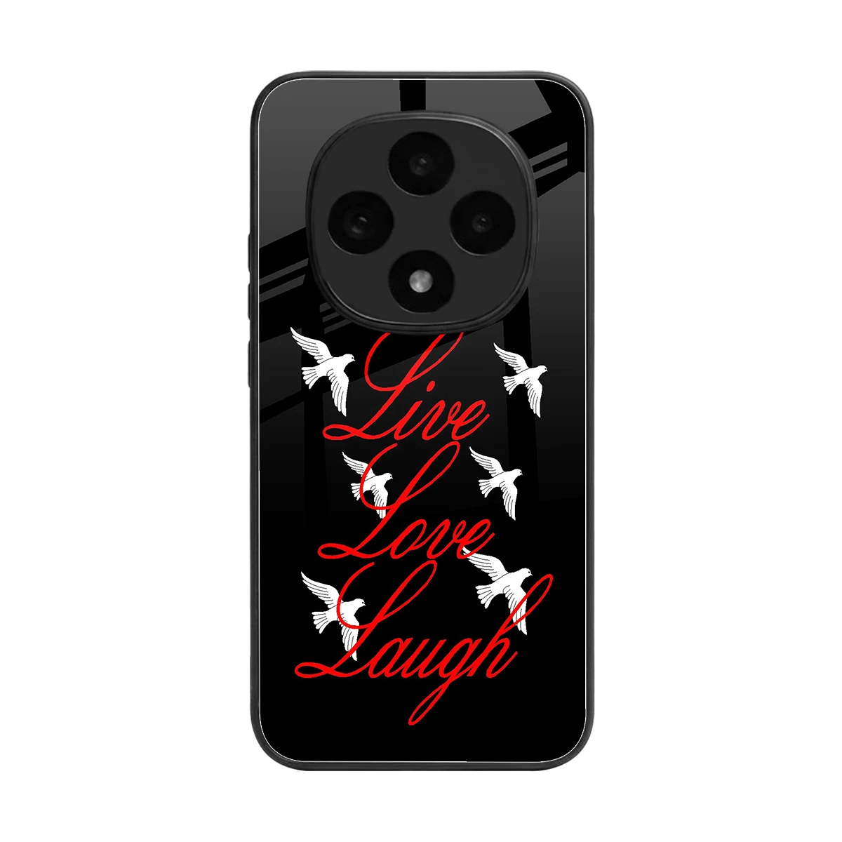 Live Love Laugh back phone cover | glass case for oppo f31 pro 5g
