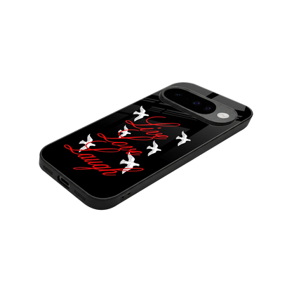 Live Love Laugh stylish phone case for google pixel 10 | glossy glass and slim fit