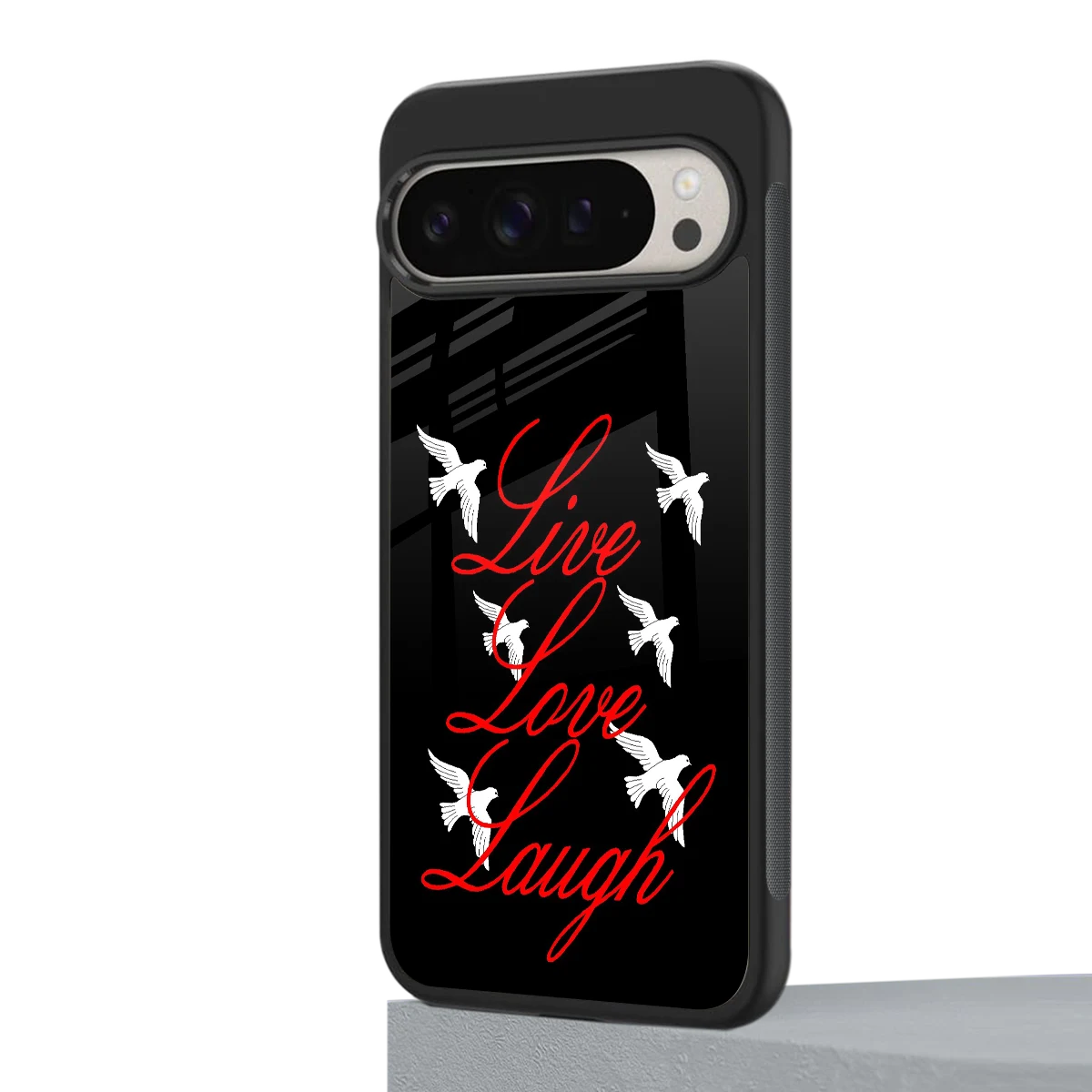 Live Love Laugh google pixel 9 pro mobile cover | shockproof glass phone case