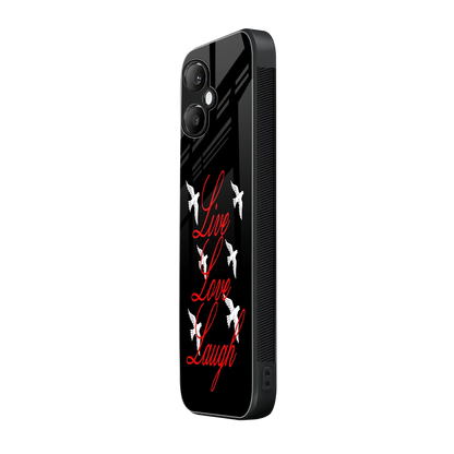Live Love Laugh samsung galaxy a06 5g mobile cover | shockproof glass phone case