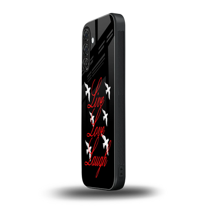 Live Love Laugh samsung galaxy a37 5g mobile cover | shockproof glass phone case