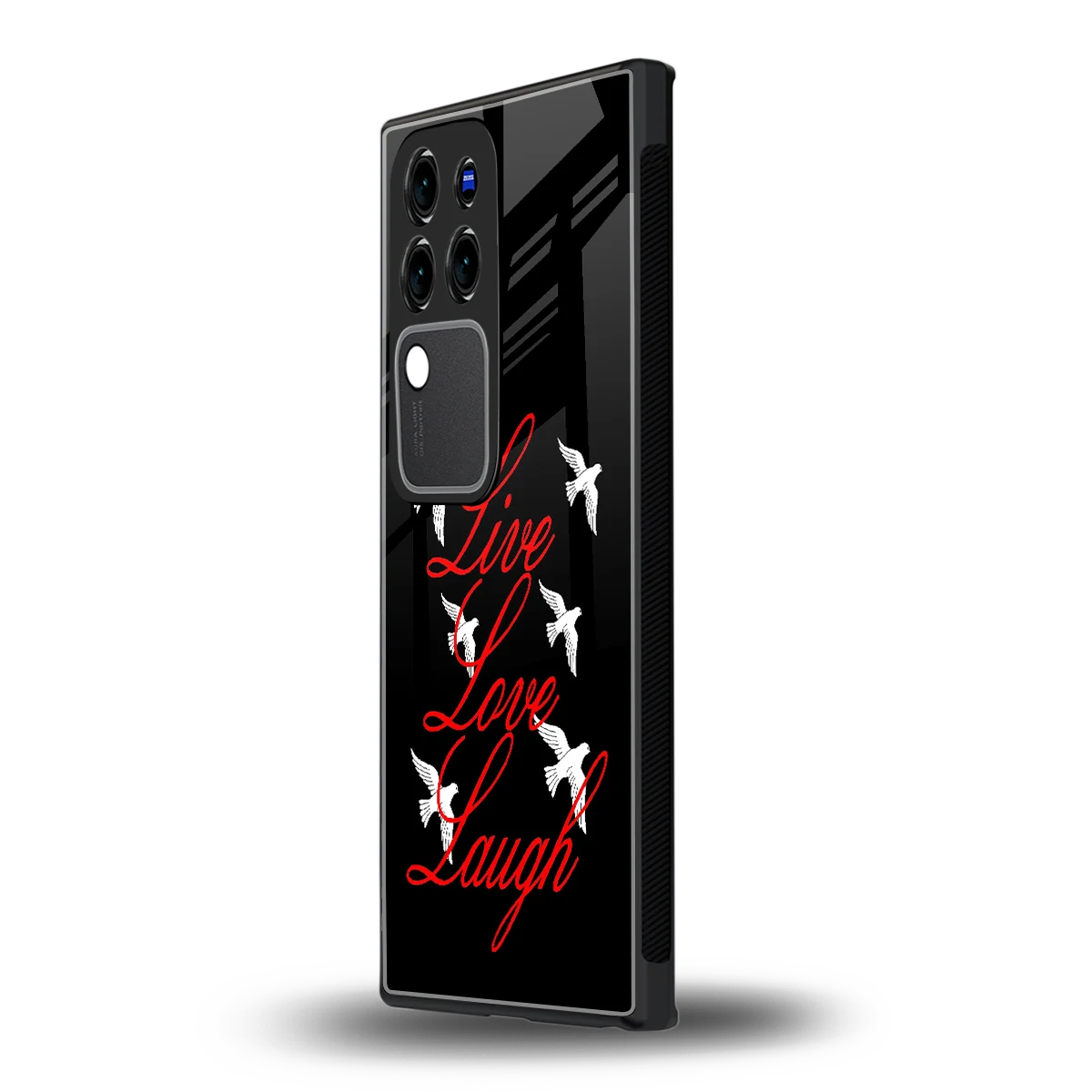 Live Love Laughvivo v30 pro mobile cover | shockproof glass phone case