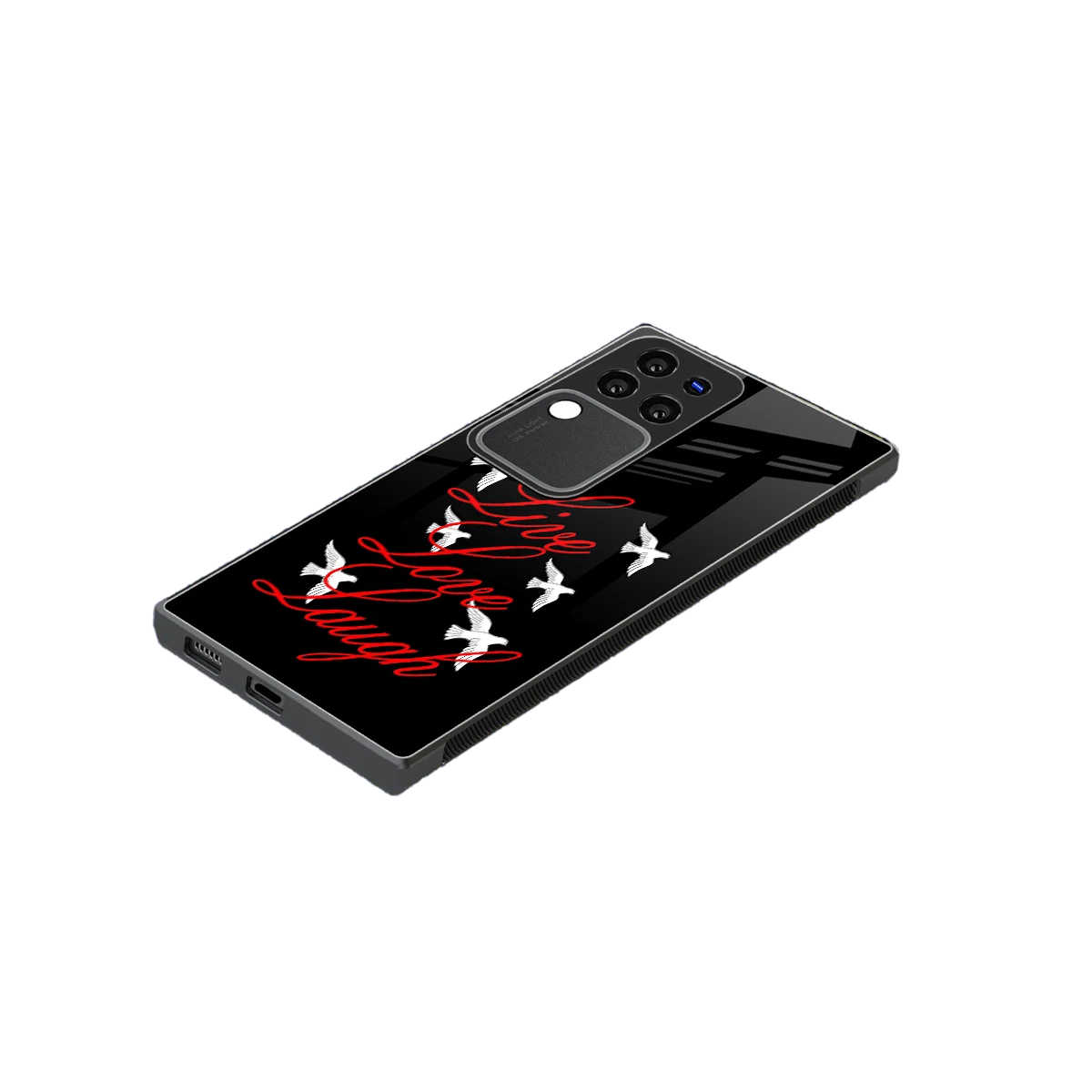 Live Love Laugh stylish phone case forvivo v30 pro | glossy glass and slim fit