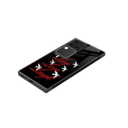 Live Love Laugh stylish phone case forvivo v30 pro | glossy glass and slim fit
