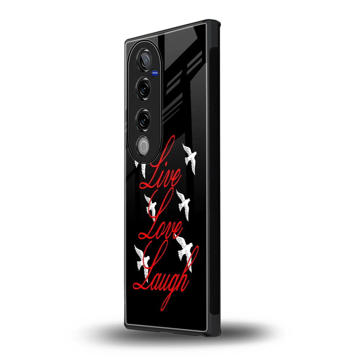 Live Love Laugh vivo v40 pro mobile cover | shockproof glass phone case