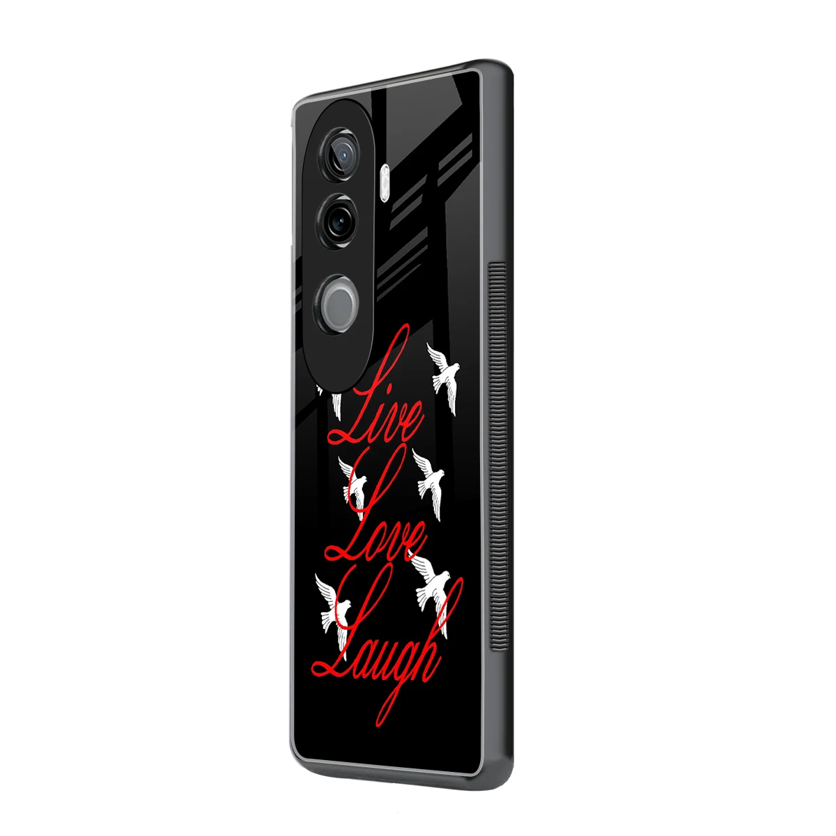 Live Love Laugh vivo v40e mobile cover | shockproof glass phone case