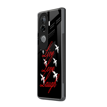 Live Love Laugh vivo v40e mobile cover | shockproof glass phone case