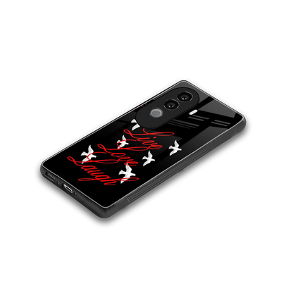 Live Love Laugh stylish phone case for vivo v40e | glossy glass and slim fit