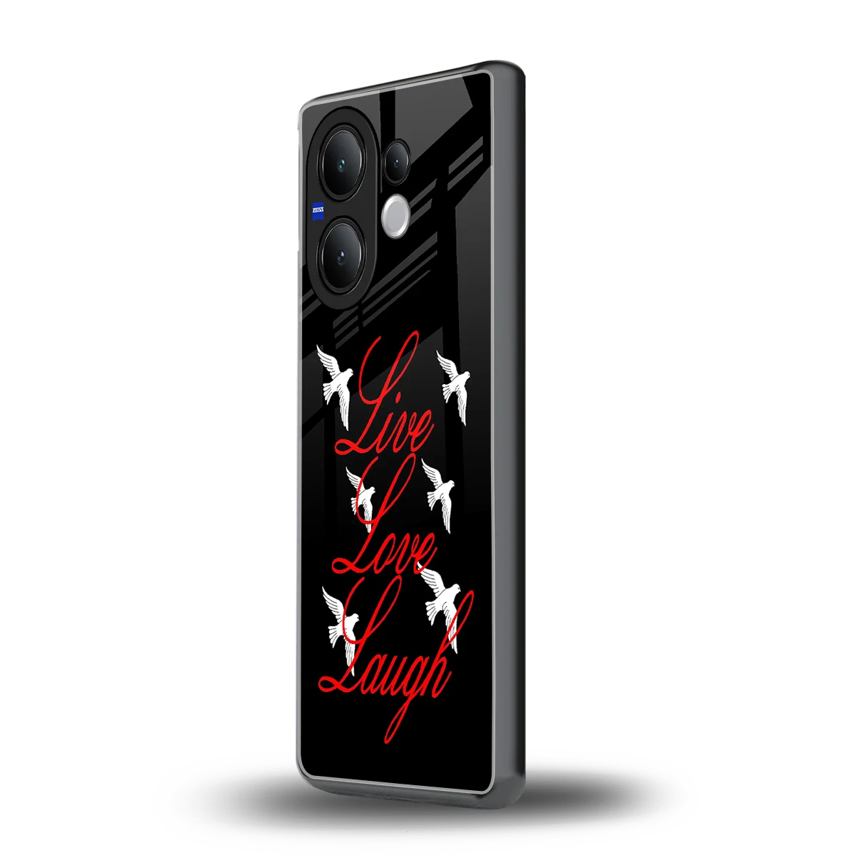 Live Love Laugh vivo v60 mobile cover | shockproof glass phone case