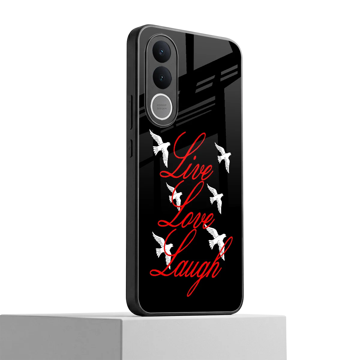 Live Love Laugh vivo v70 fe mobile cover | shockproof glass phone case