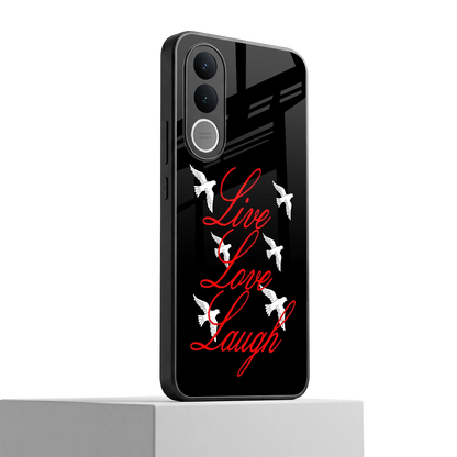 Live Love Laugh vivo v70 fe mobile cover | shockproof glass phone case