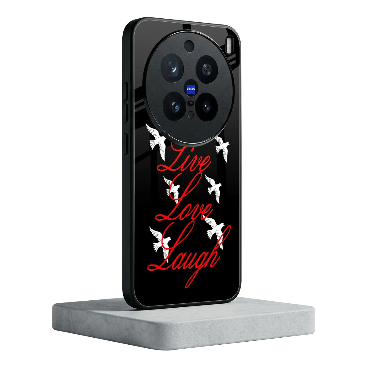 Live Love Laugh vivo x200 pro mobile cover | shockproof glass phone case