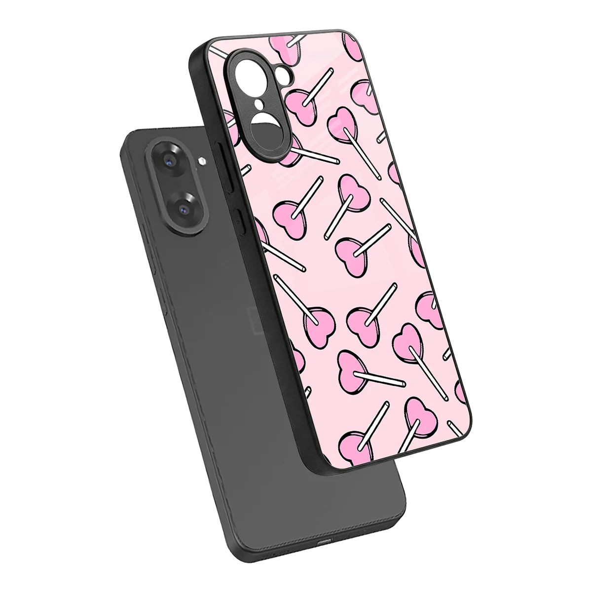 Lollipop Fusion sleek oneplus nord ce5 5g cover with tempered glass back and TPU edges