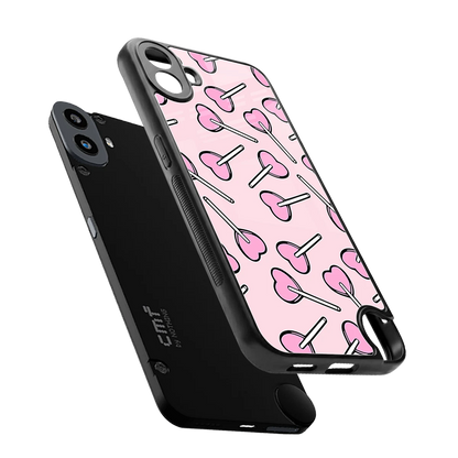 Lollipop Fusion sleek cmf nothing phone 1 cover with tempered glass back and TPU edges