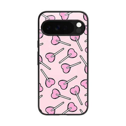 Lollipop Fusion back phone cover | glass case for google pixel 10 pro xl