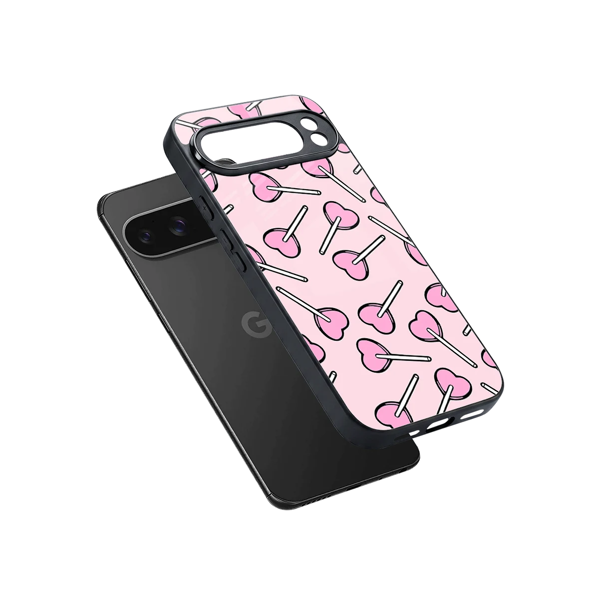 Lollipop Fusion sleek google pixel 10 pro xl cover with tempered glass back and TPU edges