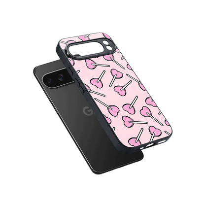 Lollipop Fusion sleek google pixel 10 pro xl cover with tempered glass back and TPU edges