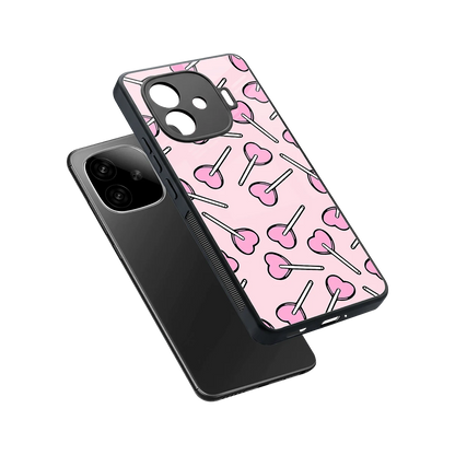 Lollipop Fusion sleek iqoo neo 10r 5g cover with tempered glass back and TPU edges