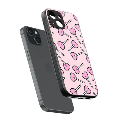 Lollipop Fusion sleek iphone 13 cover with tempered glass back and TPU edges