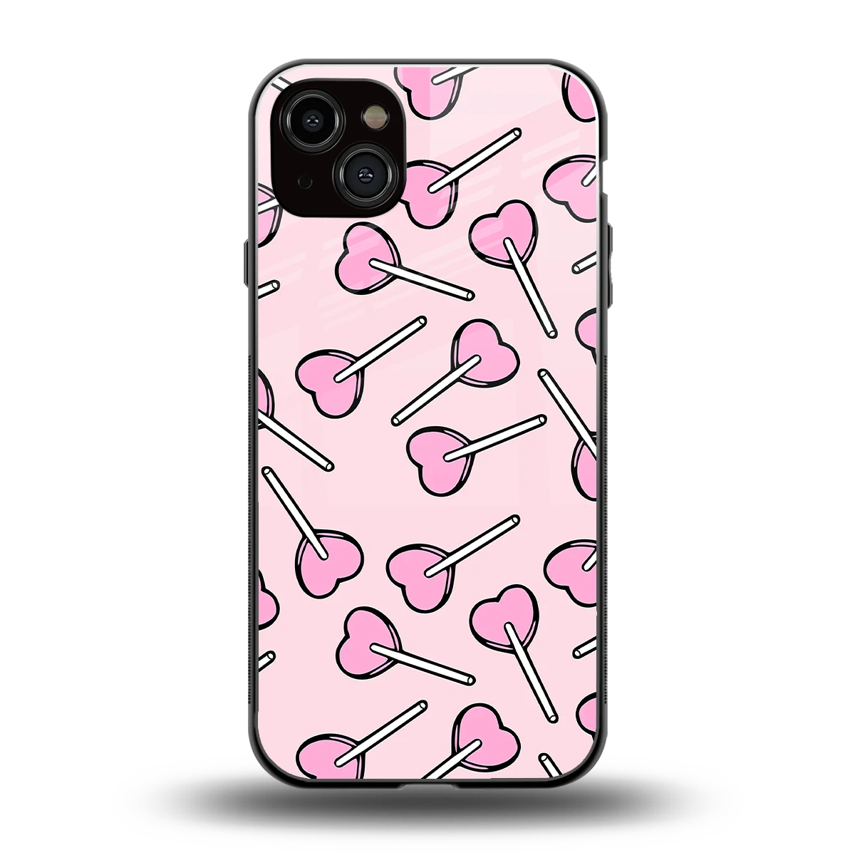 Lollipop Fusion back phone cover | glass case for iphone 14 plus