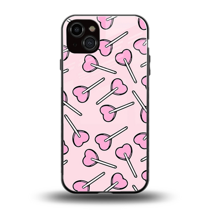 Lollipop Fusion back phone cover | glass case for iphone 14 plus