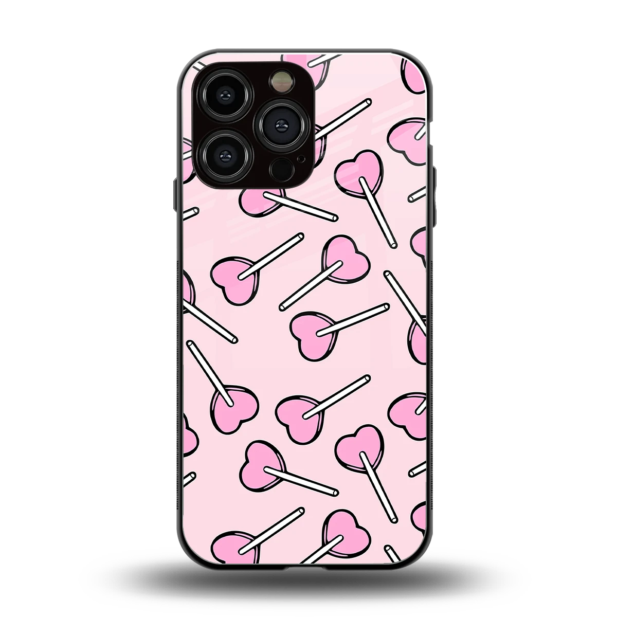 Lollipop Fusion back phone cover | glass case for iphone 15 pro max