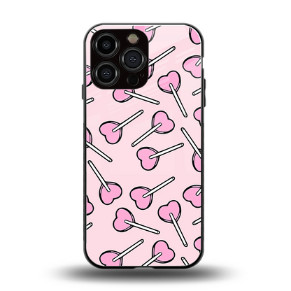 Lollipop Fusion back phone cover | glass case for iphone 15 pro max