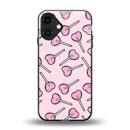 Lollipop Fusion back phone cover | glass case for iphone 16 plus