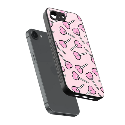 Lollipop Fusion sleek iphone 17e cover with tempered glass back and TPU edges