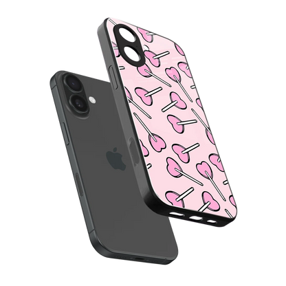 Lollipop Fusion sleek iphone 17 cover with tempered glass back and TPU edges