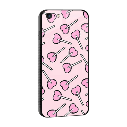 Lollipop Fusion sleek iphone 6 cover with tempered glass back and TPU edges