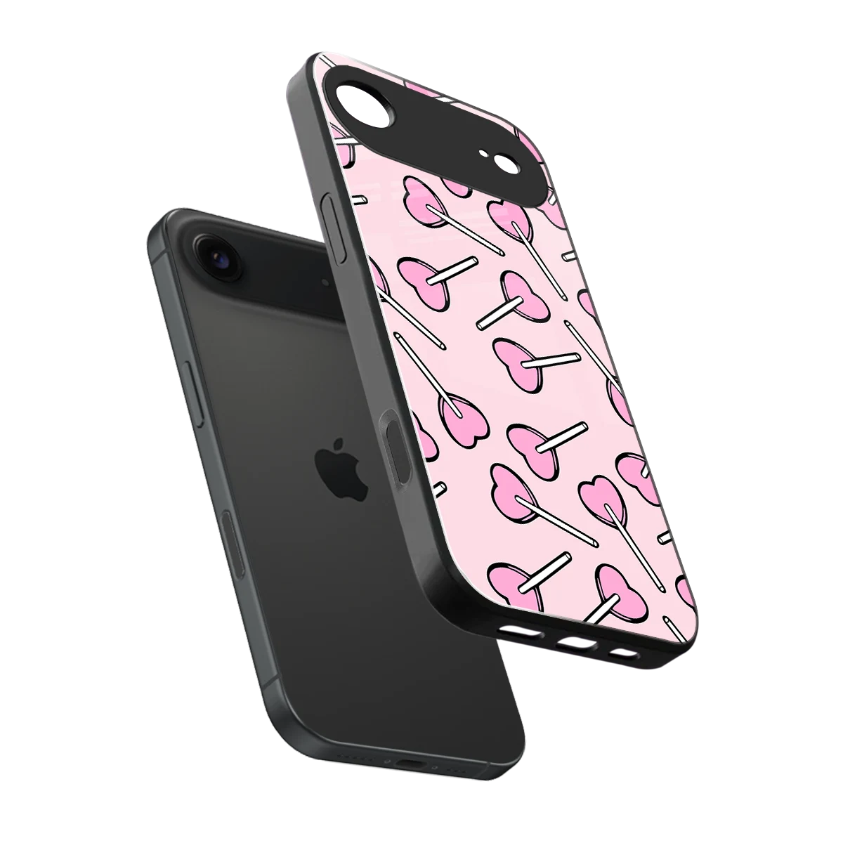 Lollipop Fusion sleek iphone air cover with tempered glass back and TPU edges