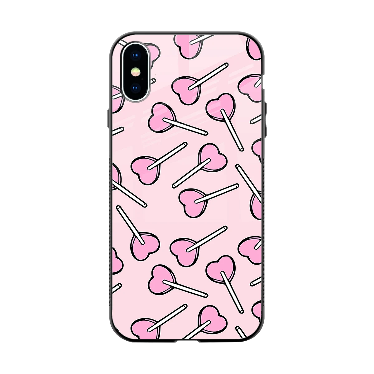 Lollipop Fusion back phone cover | glass case for iphone x