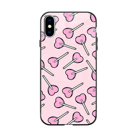 Lollipop Fusion back phone cover | glass case for iphone xs