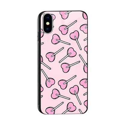 Lollipop Fusion sleek iphone x cover with tempered glass back and TPU edges