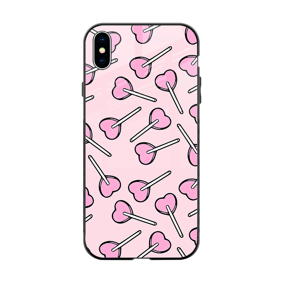 Lollipop Fusion back phone cover | glass case for iphone xs max
