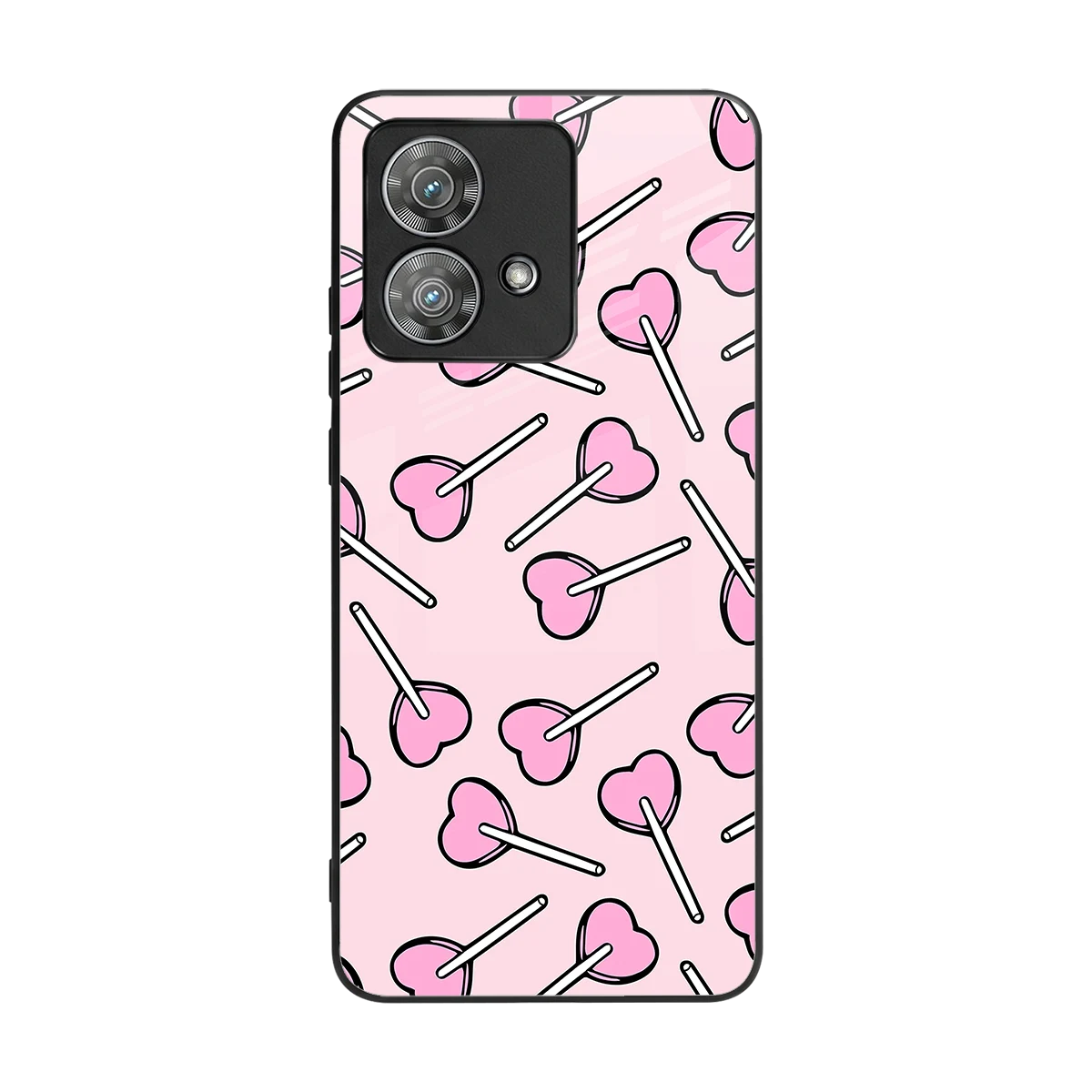 Lollipop Fusion back phone cover | glass case for motorola edge 40 neo 5g