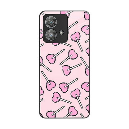 Lollipop Fusion back phone cover | glass case for motorola edge 40 neo 5g