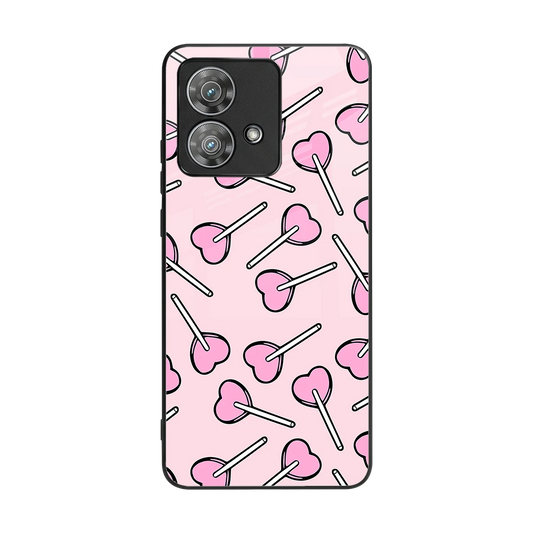 Lollipop Fusion back phone cover | glass case for motorola edge 40 neo 5g