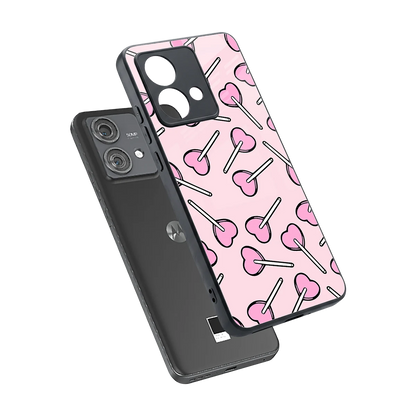 Lollipop Fusion sleek motorola edge 40 neo 5g cover with tempered glass back and TPU edges