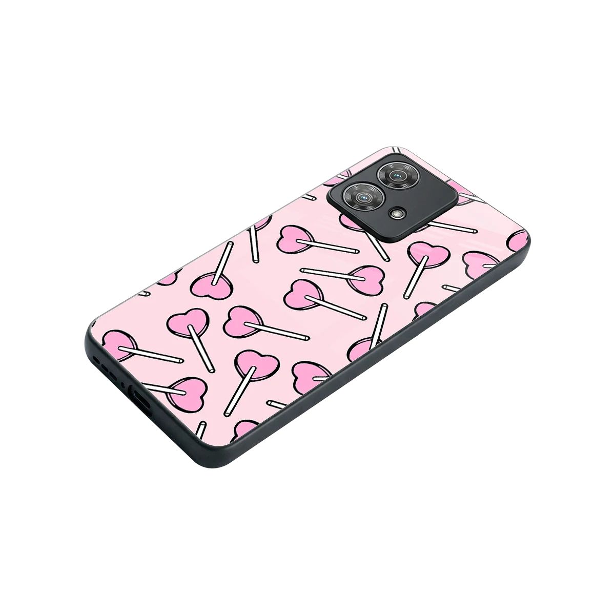 Lollipop Fusion stylish phone case for motorola edge 40 neo 5g | glossy glass and slim fit