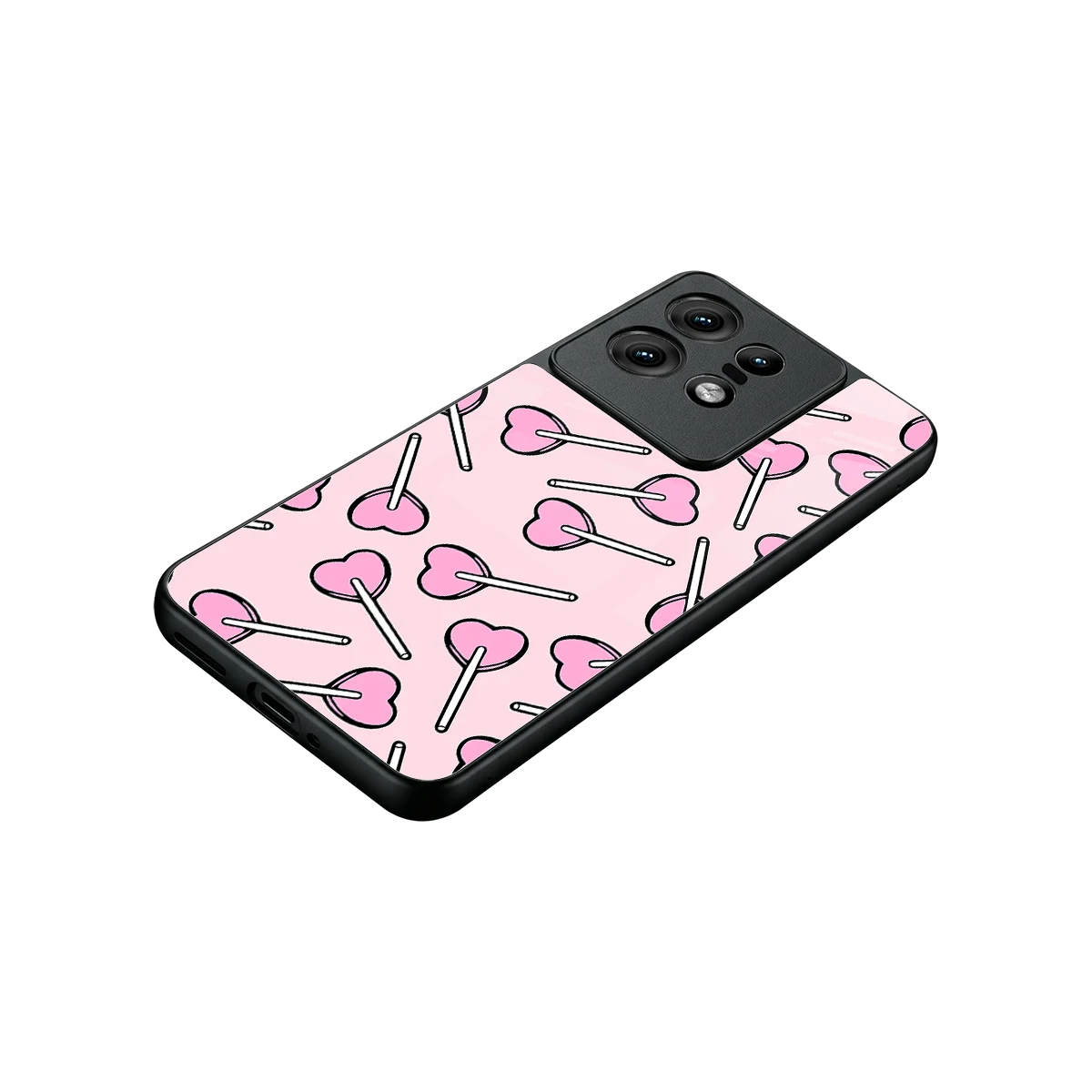 Lollipop Fusion stylish phone case for motorola edge 50 pro | glossy glass and slim fit