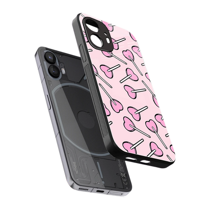Lollipop Fusion sleek nothing phone 2 cover with tempered glass back and TPU edges