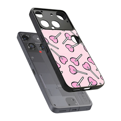 Lollipop Fusion sleek nothing phone 3 cover with tempered glass back and TPU edges