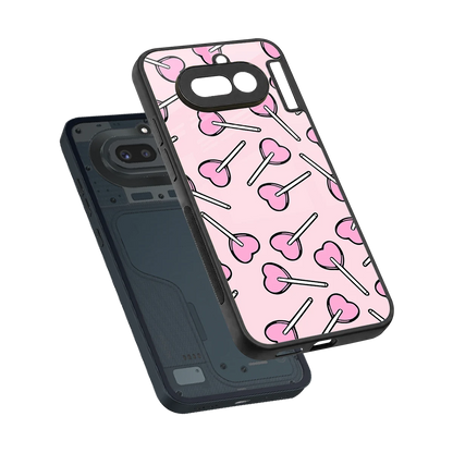 Lollipop Fusion sleek nothing phone 4a cover with tempered glass back and TPU edges